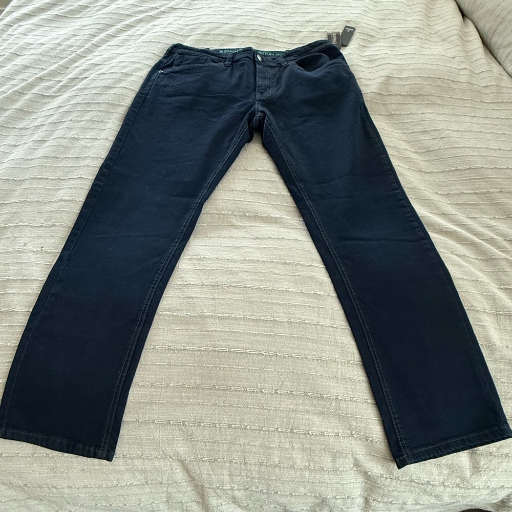 Buffalo David Bitton Men's Dark Blue Straight Jeans